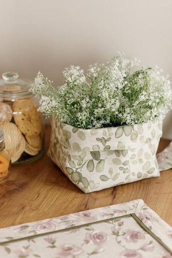 Хлібниця декоративна Тереза листочки ПРОВАНС, 21х21х11см 034559