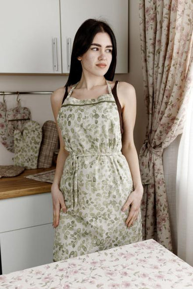 Фартух кухонний Тереза листочки ПРОВАНС, універсальний 034579