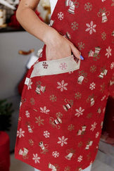 Фартух новорічний Дзвіночки на червоному ПРОВАНС, універсальний 036876