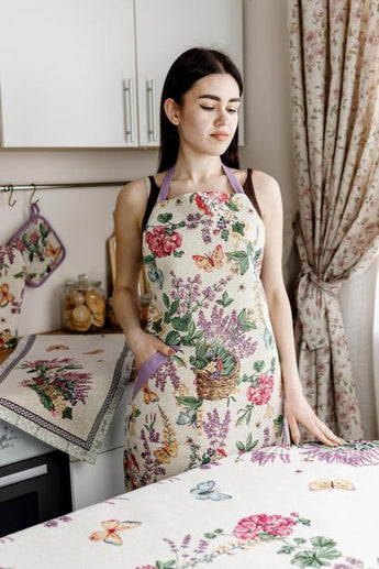 Гобеленовий фартух жіночий Лавандове поле ПРОВАНС, універсальний 034319