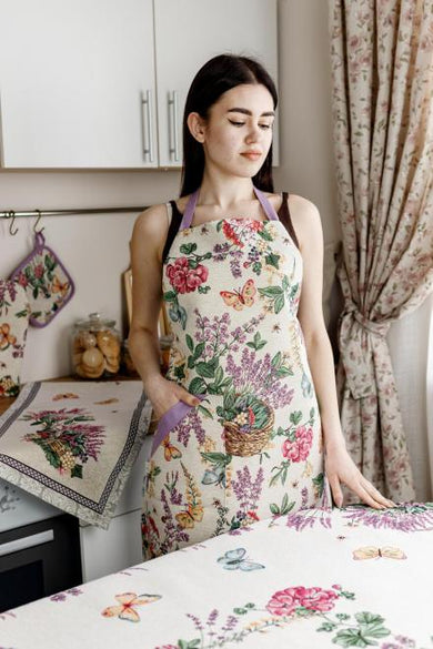 Гобеленовий фартух жіночий Лавандове поле ПРОВАНС, універсальний 034319