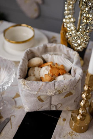 Кошик для зберігання Шапочки на бежевому ПРОВАНС, 18х18х14см 036830