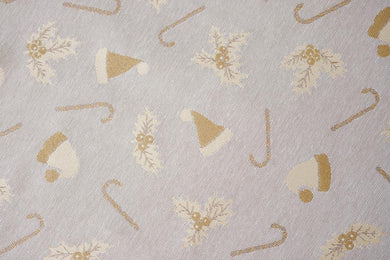 Декоративний новорічний чобіток Шапочки на бежевому ПРОВАНС, 34х26см 037542