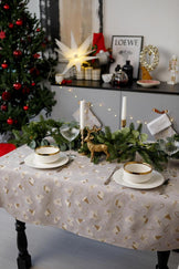 Декоративна новорічна рукавиця Шапочки на бежевому ПРОВАНС, 26х18см 037552