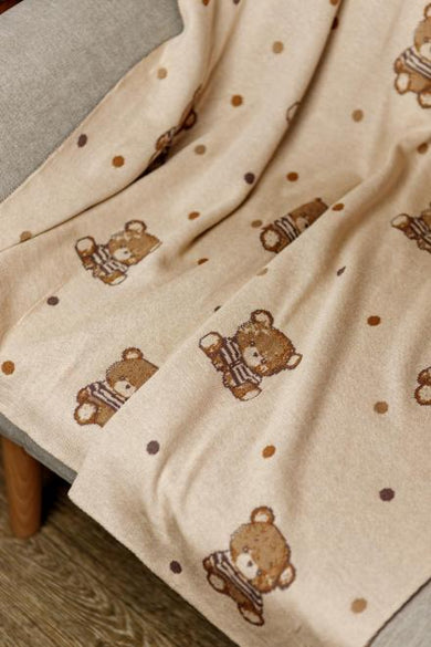 Плед дитячий в'язаний Тедді ПРОВАНС, 90х100см 033718