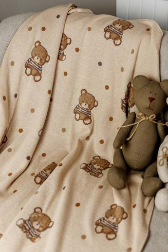 Плед дитячий в'язаний Тедді ПРОВАНС, 90х100см 033718