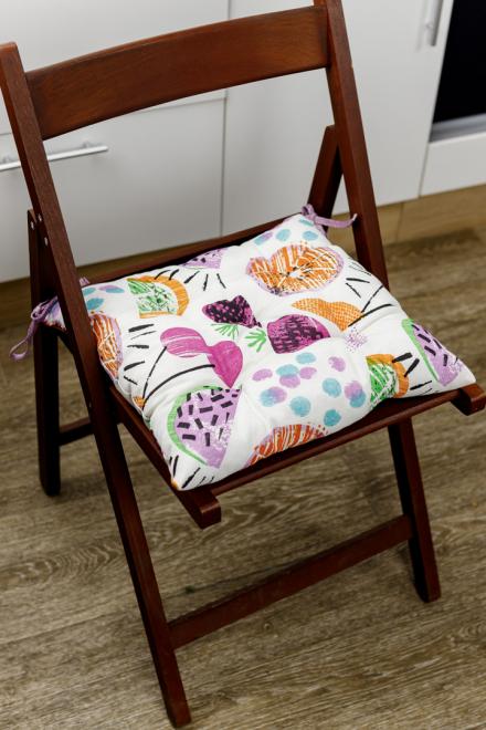 Подушка для стільця Violet cherries ПРОВАНС, 40х40см 032972