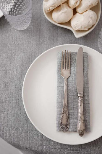 Набір святкових серветок для сервірування Перлина Silver ПРОВАНС, 40х40см 038495