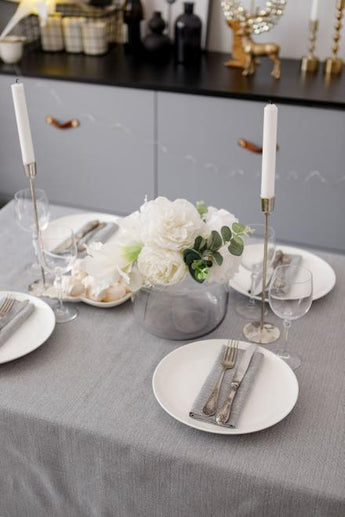 Набір святкових серветок для сервірування Перлина Silver ПРОВАНС, 40х40см 038495