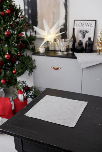 Серветка святкова Перлина Сіра ПРОВАНС, 40х40см 037584