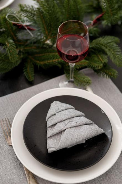 Серветка святкова Перлина Сіра ПРОВАНС, 40х40см 037584