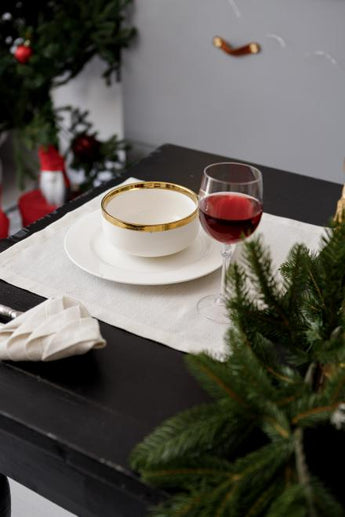 Серветка святкова Перлина Біла ПРОВАНС, 40х40см 037588