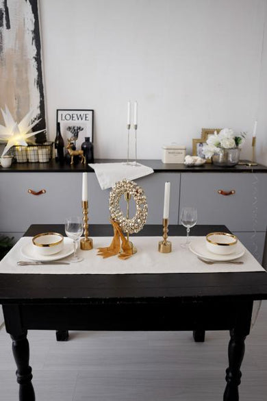 Раннер святковий Перлина Білий ПРОВАНС, 40х180см 037581