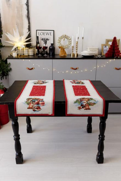 Ранер гобеленовий новорічний Різдвяне багаття ПРОВАНС, 40х140см 036425