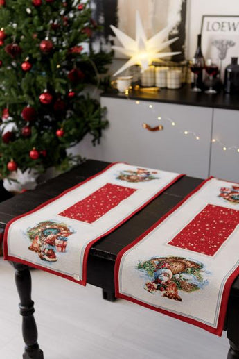 Ранер гобеленовий новорічний Різдвяне багаття ПРОВАНС, 40х140см 036425