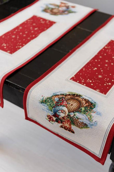 Ранер гобеленовий новорічний Різдвяне багаття ПРОВАНС, 40х140см 036425