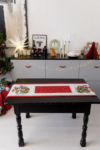 Ранер гобеленовий новорічний Різдвяне багаття ПРОВАНС, 35х100см 036899