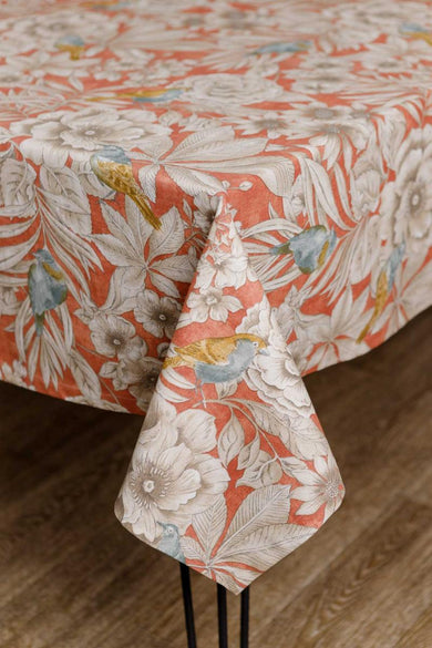 Скатертина на стіл Пташка на теракоті ПРОВАНС, 133х180см 034765