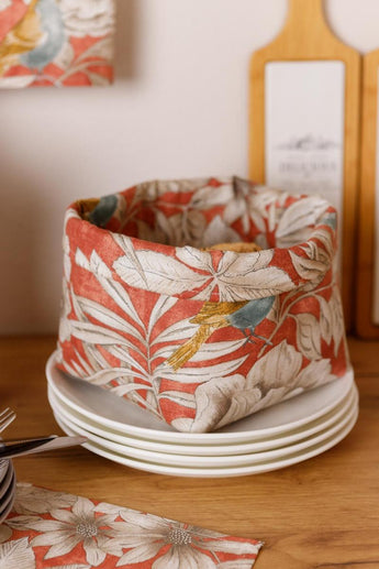 Універсальний кошик для зберігання Пташка на теракоті ПРОВАНС, 17х18х18см 034809