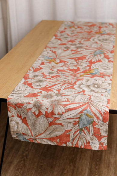 Доріжка на стіл Пташка на теракоті ПРОВАНС, 40х140см 034753