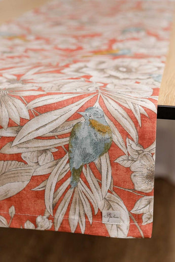 Доріжка на стіл Пташка на теракоті ПРОВАНС, 40х140см 034753