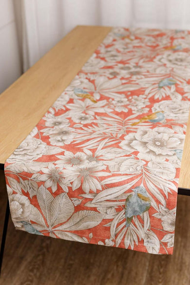 Доріжка на стіл Пташка на теракоті ПРОВАНС, 40х140см 034753