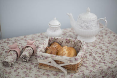 Скатертина з мереживом Прованс Rosettes ПРОВАНС, 120х140см 006548