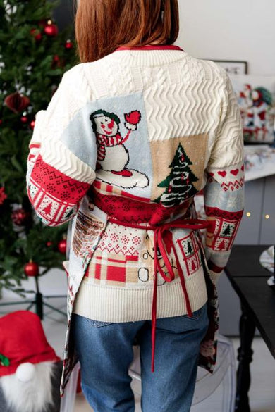 Новорічний гобеленовий фартух з велюром Снігова зима ПРОВАНС, універсальний 037848