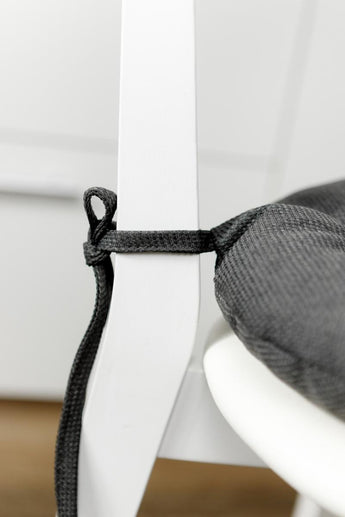 Кругла подушка на стілець LEON графіт ПРОВАНС, D40см 038928