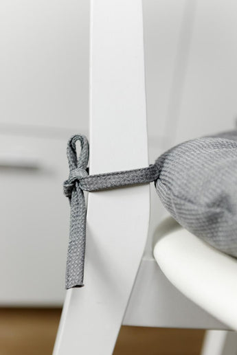 Кругла подушка на стілець LEON сірий ПРОВАНС, D40см 038929