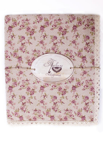 Скатертина з мереживом Прованс Rosettes ПРОВАНС, 120х140см 006548