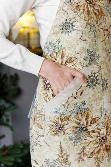 Новорічний гобеленовий фартух Золоте свято ПРОВАНС, універсальний 037833