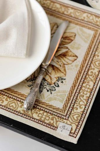 Новорічна гобеленова серветка Золоте свято ПРОВАНС, 30х50см 036311