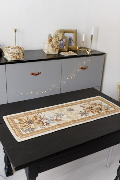 Ранер гобеленовий новорічний Золоте свято ПРОВАНС, 35х100см 036309