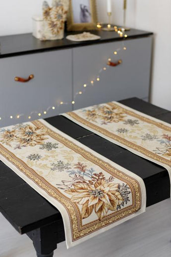 Ранер гобеленовий новорічний Золоте свято ПРОВАНС, 35х100см 036309