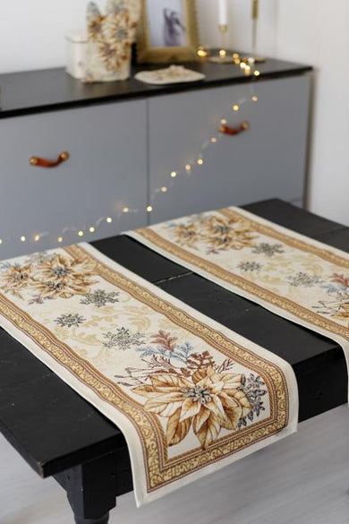 Ранер гобеленовий новорічний Золоте свято ПРОВАНС, 40х140см 036307