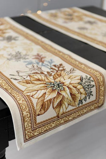 Ранер гобеленовий новорічний Золоте свято ПРОВАНС, 40х140см 036307