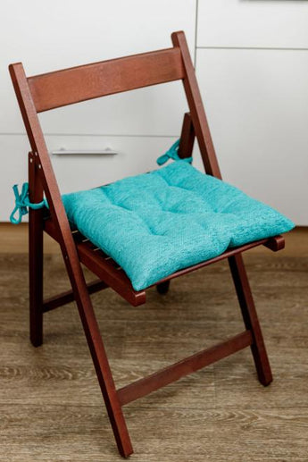 Подушка для стільця CHENILLA бірюзова ПРОВАНС, 40х40см 034857