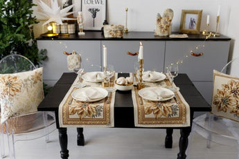 Ранер гобеленовий новорічний Золоте свято ПРОВАНС, 35х100см 036309