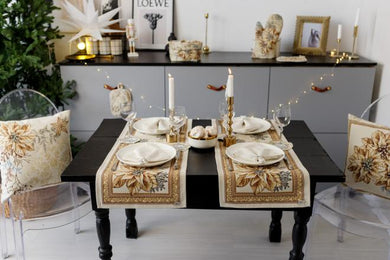 Ранер гобеленовий новорічний Золоте свято ПРОВАНС, 35х100см 036309