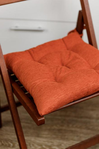 Подушка для стільця CHENILLA помаранчева ПРОВАНС, 40х40см 034841