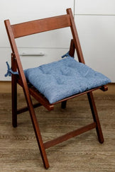 Подушка для стільця CHENILLA синя ПРОВАНС, 40х40см 034843