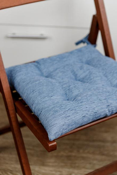 Подушка для стільця CHENILLA синя ПРОВАНС, 40х40см 034843