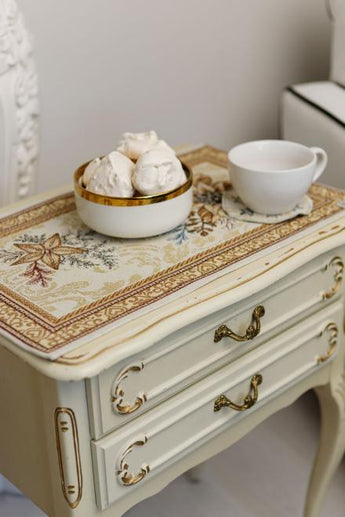 Новорічна гобеленова серветка Золоте свято ПРОВАНС, 30х50см 036311