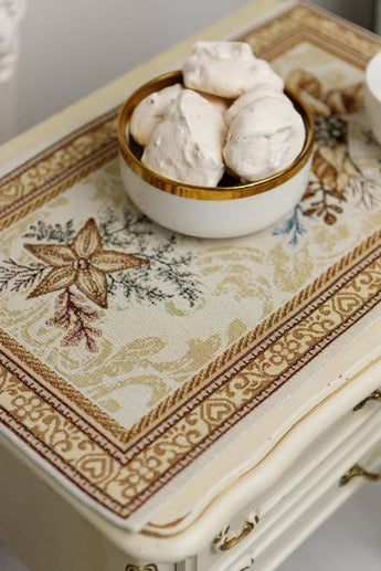 Новорічна гобеленова серветка Золоте свято ПРОВАНС, 30х50см 036311