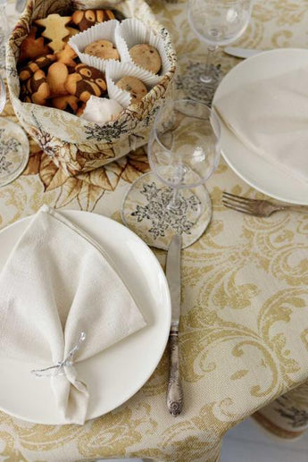 Новорічний кошик універсальний Золоте свято ПРОВАНС, 14х16х15см 037835