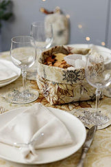 Новорічний кошик універсальний Золоте свято ПРОВАНС, 14х16х15см 037835