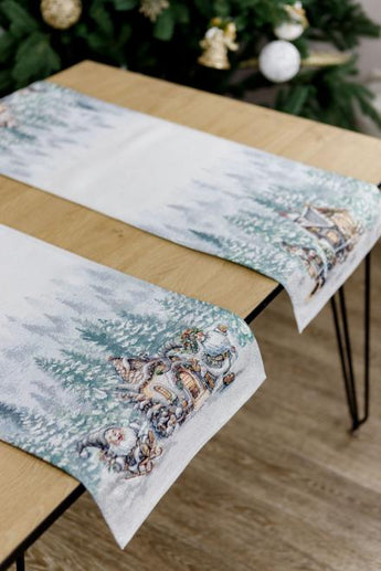 Ранер гобеленовий новорічний Казкові гноми ПРОВАНС, 35х100см 038431