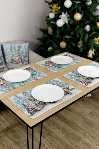 Новорічна гобеленова серветка Казкові гноми ПРОВАНС, 30х50см 038427