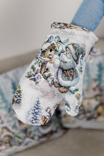Новорічна гобеленова рукавичка Казкові гноми ПРОВАНС, 32х15см 038467